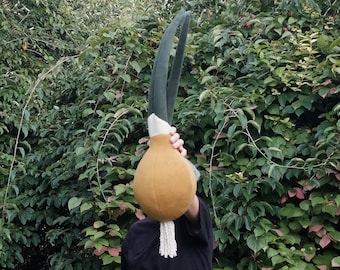 Oversized Fleece Onion Pillow, Vegetable Cushion, Fall Decor