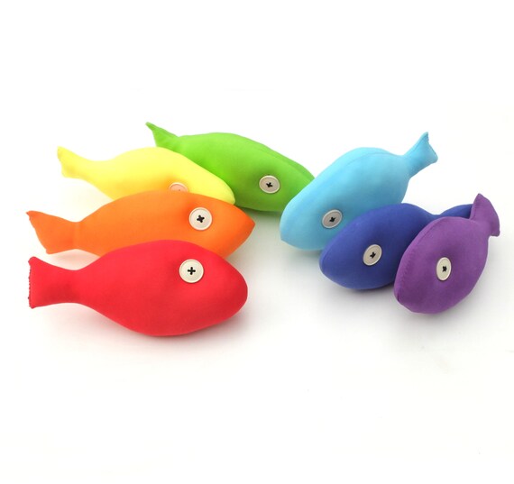 rainbow fish plush toy