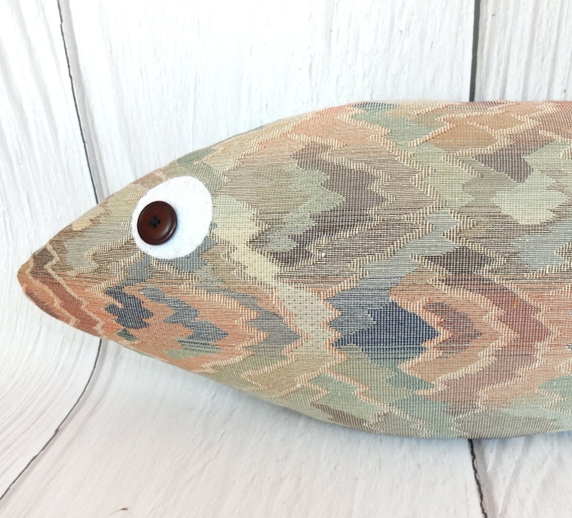 Decorative Fish Fish Pillow Stuffed Big Fish Stuffed Etsy