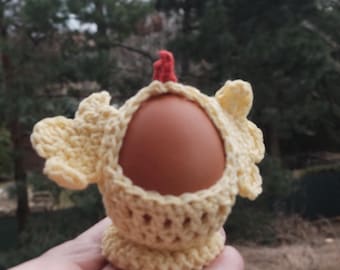 Easter Decor, Crochet Chicken as a Cotton Egg Holder