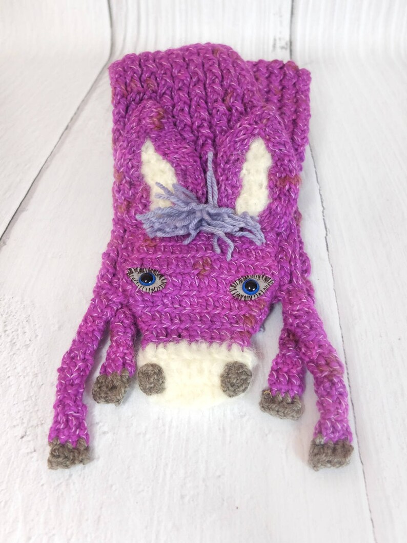 Christmas Gift Animal Scarf Donkey Scarf Scarf for Child Burro Etsy
