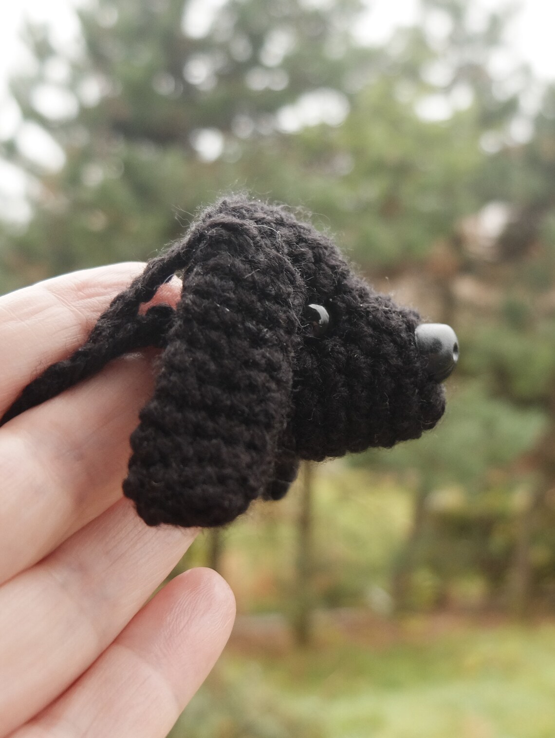 Dog Nose Warmer Black Dog Long Ears Animal Nose Scarf Etsy