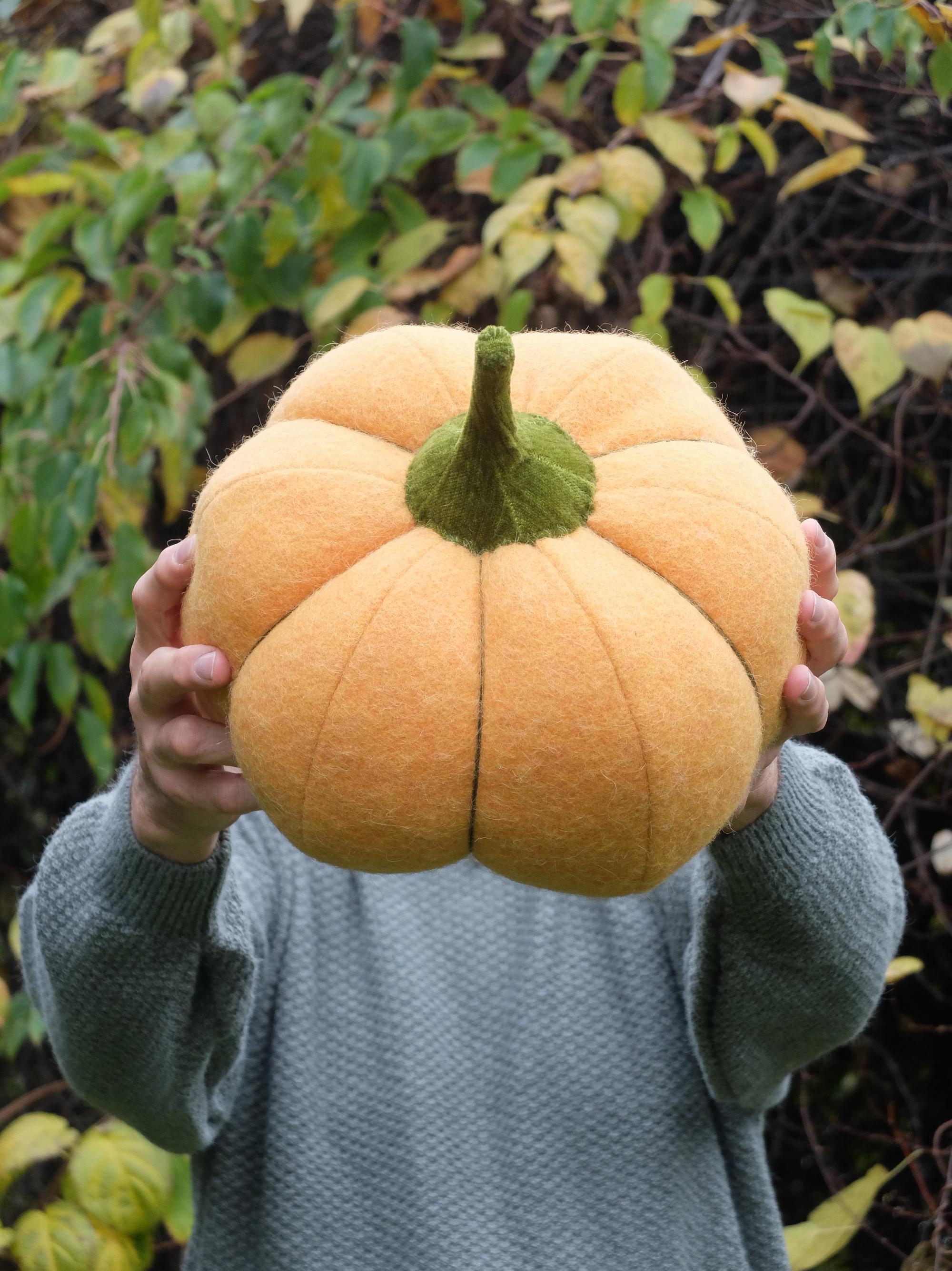 Cuscino A Forma Di Zucca Di Halloween, Cuscini Decorativi A Forma Di Zucca Di Peluche Da 35 Cm Cuscino~p145305797