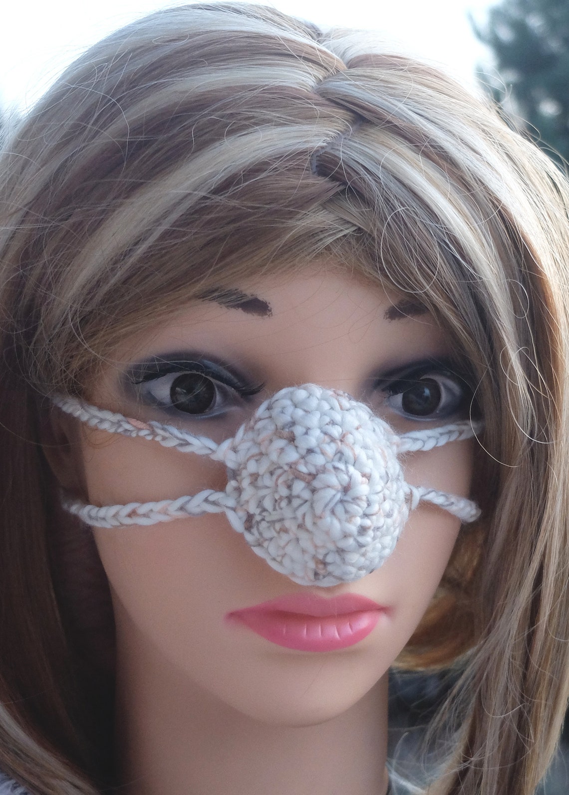 Unisex Nose Warmer Ecru Nose Cap Nose Protector Cold Nose Etsy