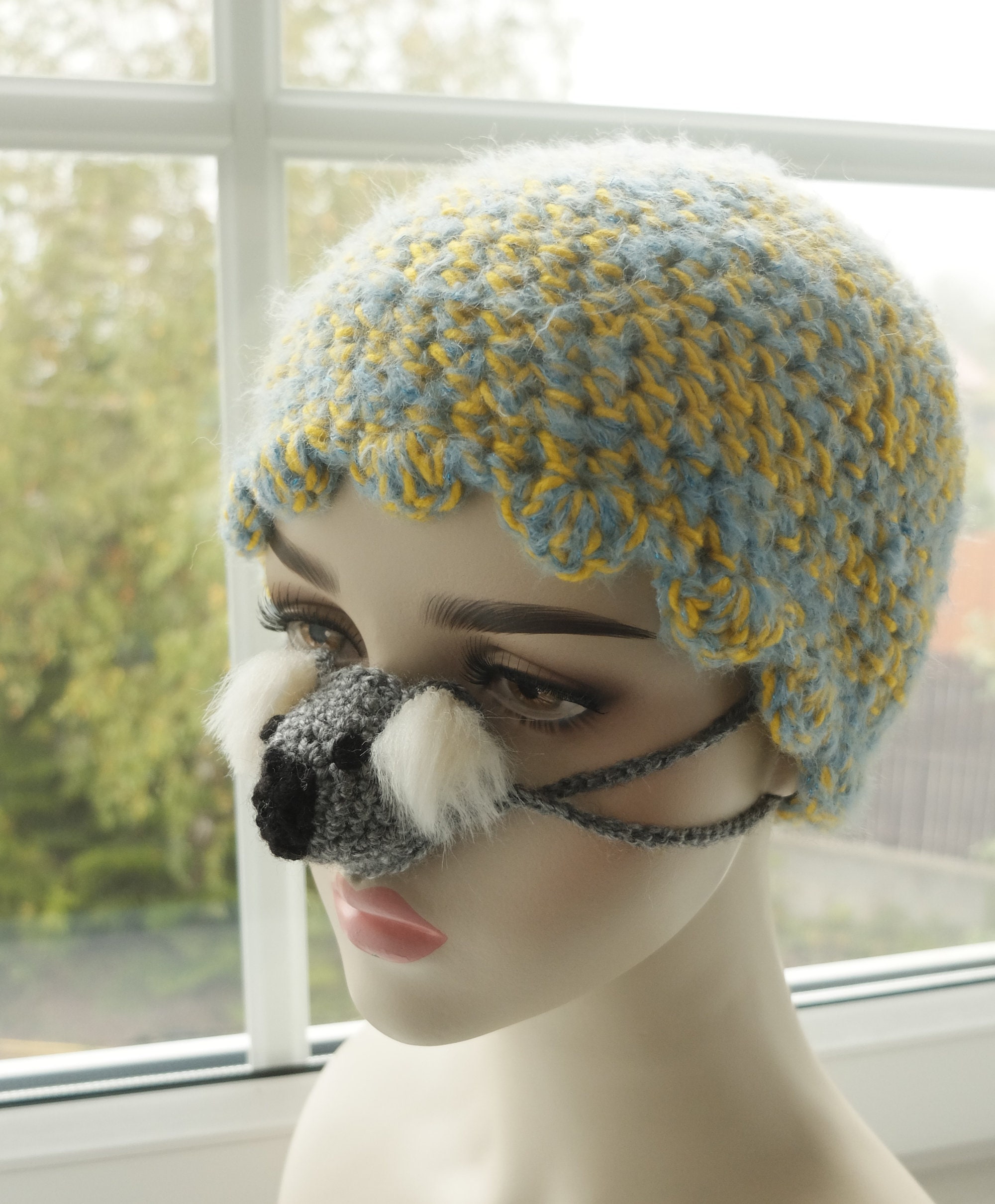 Chauffe-nez, accessoire de couvre-nez en laine pour jouer 