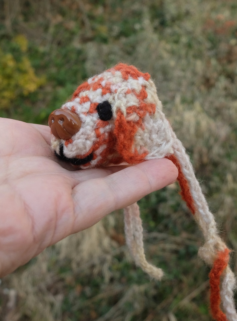 Pinto Dog Nose Warmer Piebald Doggie Crochet Nose Sweater Etsy