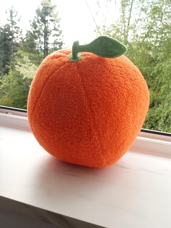 willekeurig metgezel Er is een trend Grote mandarijn fleece oranje kussen groot fruit 3D heldere - Etsy Nederland