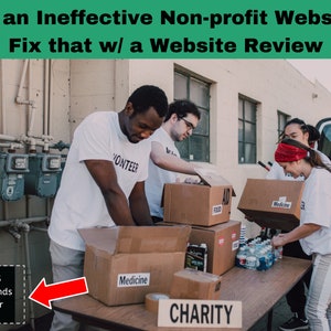 May include: Four volunteers are loading boxes labelled "Food", "Medicine", and "Aid" into a van. A sign on the table reads "Charity". A sign in the bottom left corner reads "Just £5 offer ends October 10th".