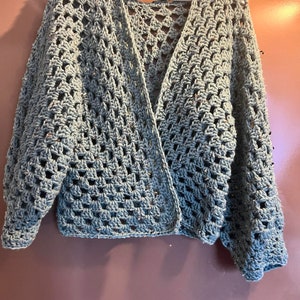 Crochet Hexagon Cardigan pattern