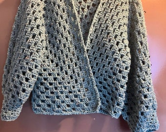 Crochet Hexagon Cardigan pattern