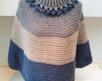 Crochet Poncho Col Bobbi