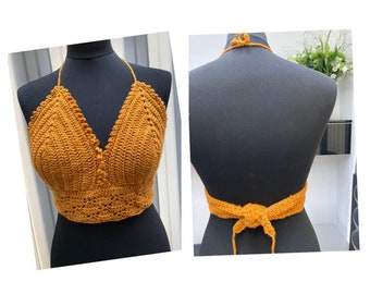 Poppy Crop Top  Crochet PDF