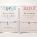Baby Shower Favour, Friendship / Wish bracelet, personalised, girl, boy, unisex 