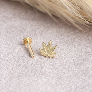 Piercing Ombelico Pendente Di Zirconi A Foglia - Foto 3