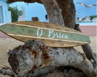 Custom Surfboard Guest Book for Wedding Decor Family Name sign Wedding Anniversary Gift