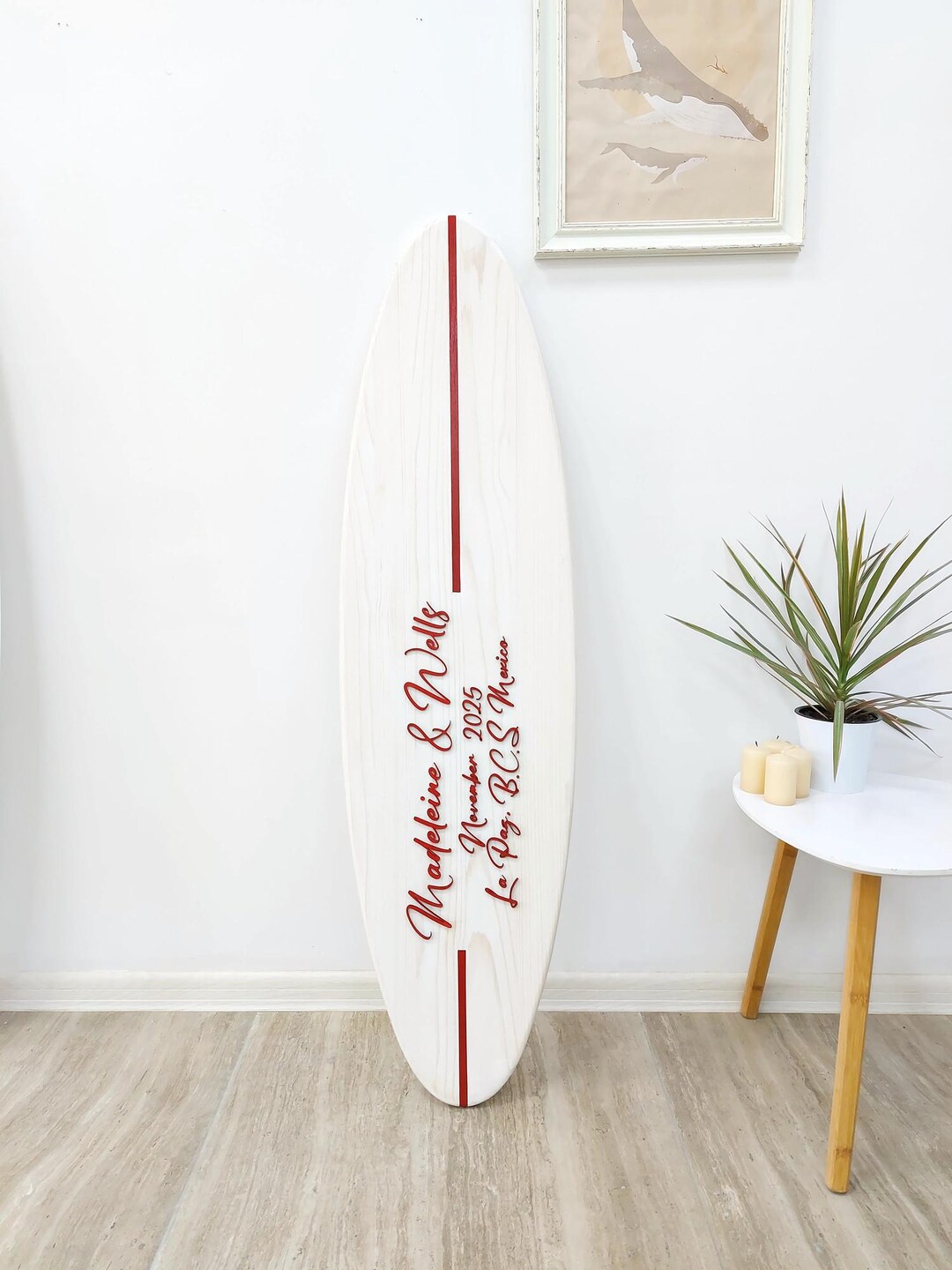 Surfboard Wedding Guest Book, Beach Wedding Sign, 3D Lettering - Etsy