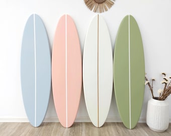 Customizable Surfboard Wall Art: Beach Coastal Decor