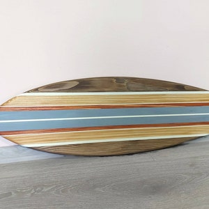 Decorative surfboard vintage beach decor wall art sign table top image 5