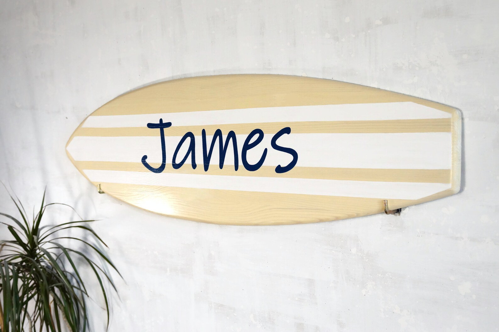 Wall surf decor surfboard sign personalized nursery room Etsy