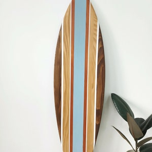 Decorative surfboard vintage beach decor wall art sign table top image 3