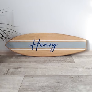 Surfboard decor wall art personalized surf sign wooden surf board