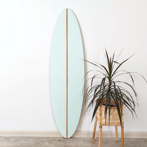 Surfboard Vintage Wall Art Decor With Waves Etsy