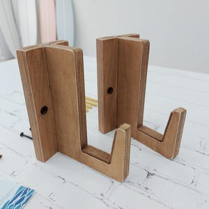 Surfboard wall mount - Not for real surfboard - Surf lover gift Surf rack hooks Holders for surfboard Wooden hangers to display board