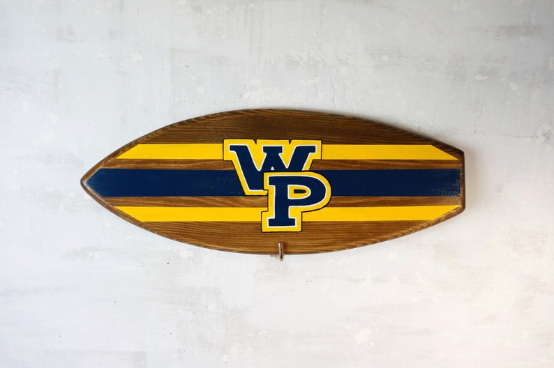 Surfboard wall art custom logo sign business name on Etsy