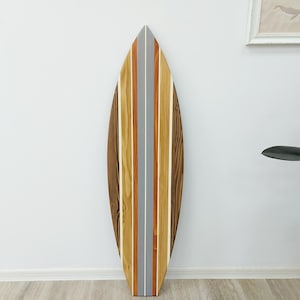 Decorative surfboard beach room decor wall art sign Wooden