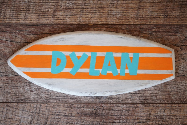 Custom surfboard name plate personalized sign surf decor Etsy