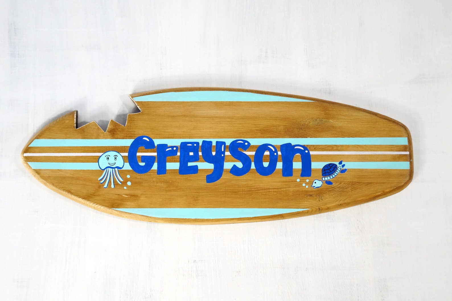 Personalized surfboard wall art nautical nursery surf Etsy