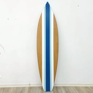 Wooden surfboard - Beachy themed decor - Wall art sign