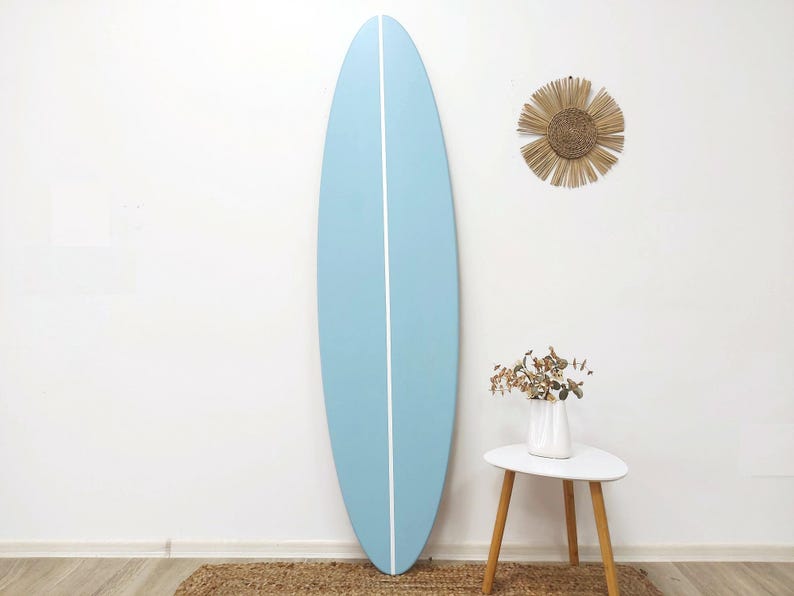 Surfbrett Wand Kunst Dekor - Dekoratives Surfbrett Schild mit benutzerdefinierten Farben für Beachy Themed Home Decor Gästebuch Schild Bild 12