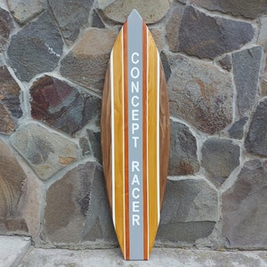Personalized Wooden Surfboard Sign Wall Art decor