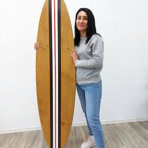 Custom Surfboard Wall Art Decor - Handcrafted Wood Sign - Coastal Beach Artwork – Surf Decor