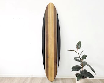 Decorative wooden surfboard wall art sign