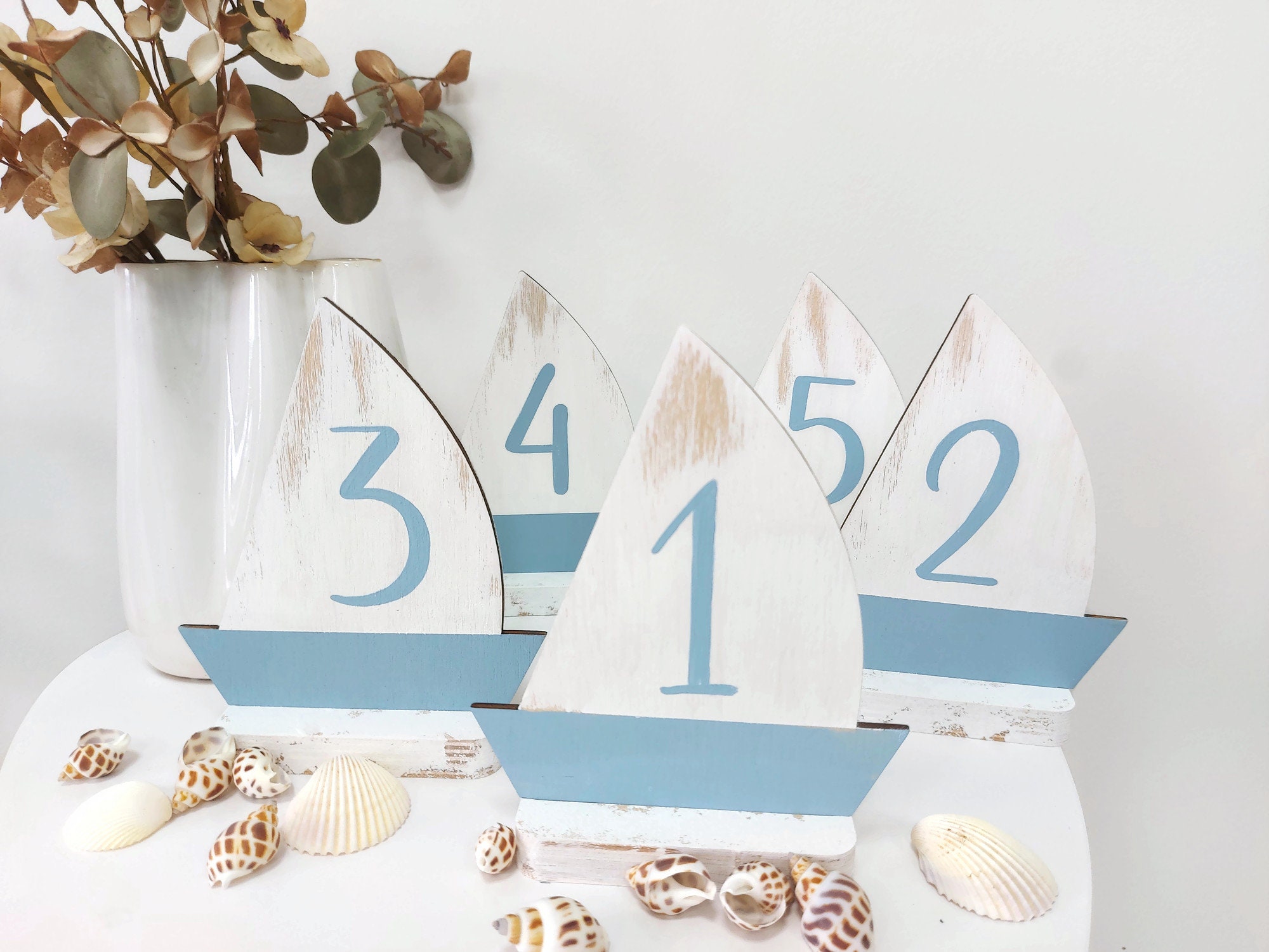 Sailboats Table Numbers