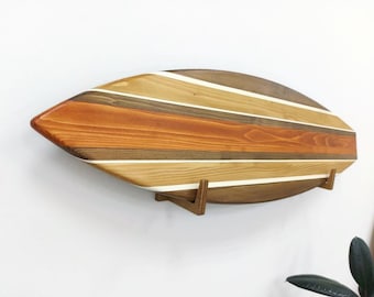 Surfdecor - aangepaste houten surfplank muurkunst - oceaangeïnspireerd - strandhuis - cadeau voor surfliefhebber