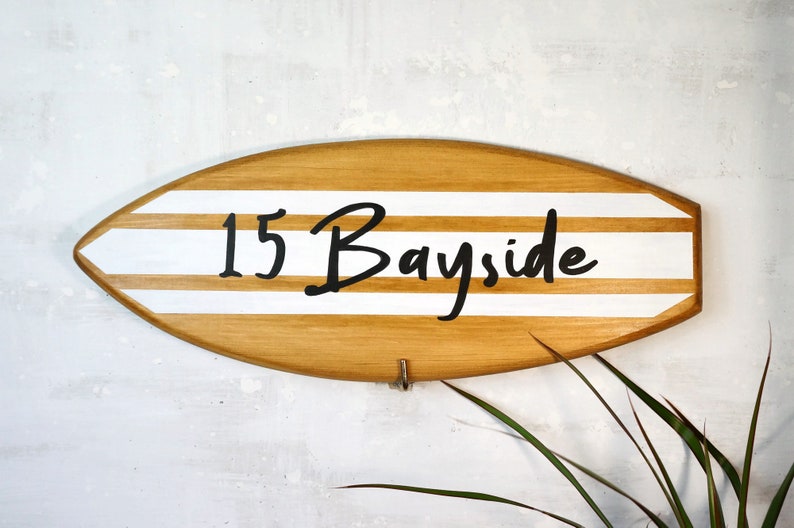Personalized surfboard name sign little decorative surf Etsy