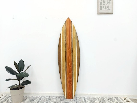 Decorative Surfboard Vintage Wall Art Sign Aloha Wooden Surf Decor