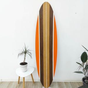 Hölzerne Surfbrett-Wandkunst - Küstenstrand-Raum-Dekor