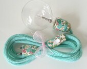 LAMPE BALADEUSE en tricotin et Liberty