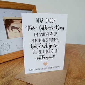 Happy Father's Day Daddy from the Bump folded Card