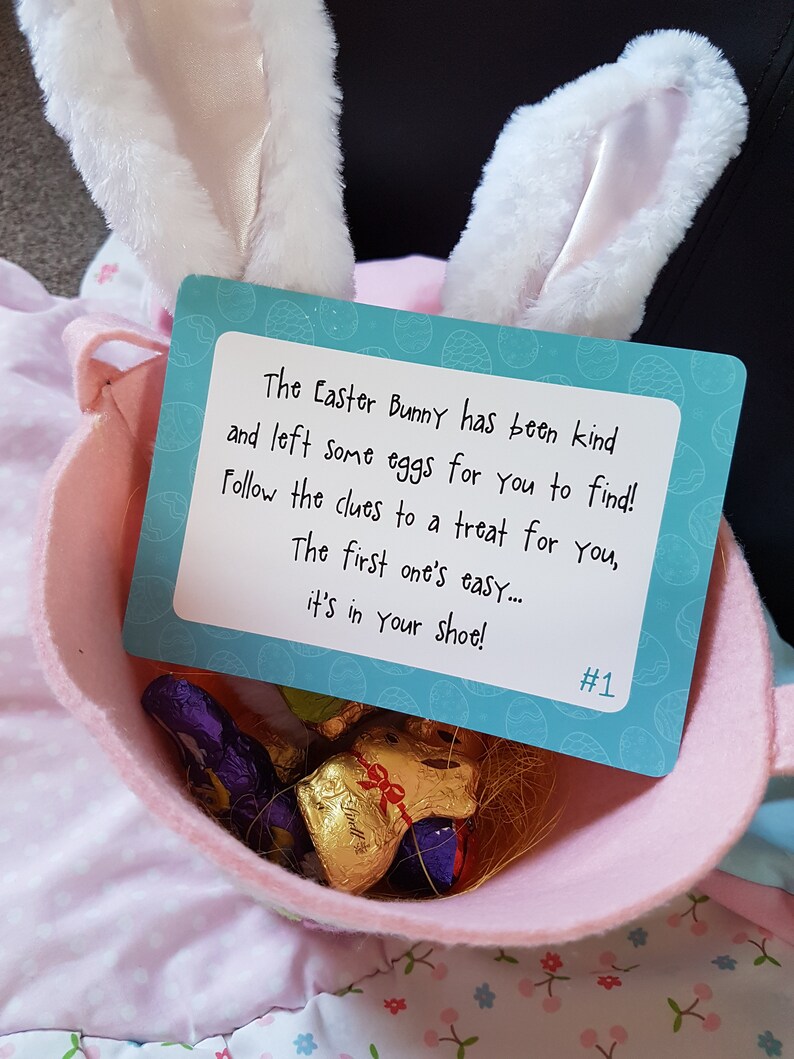Easter Egg Hunt Clue Cards Etsy
