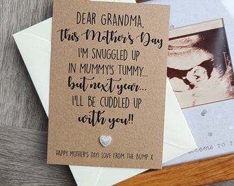 Happy Mother s Day Grandma Granny Nanny Nan etc from the Bump Flat Keepsake Card