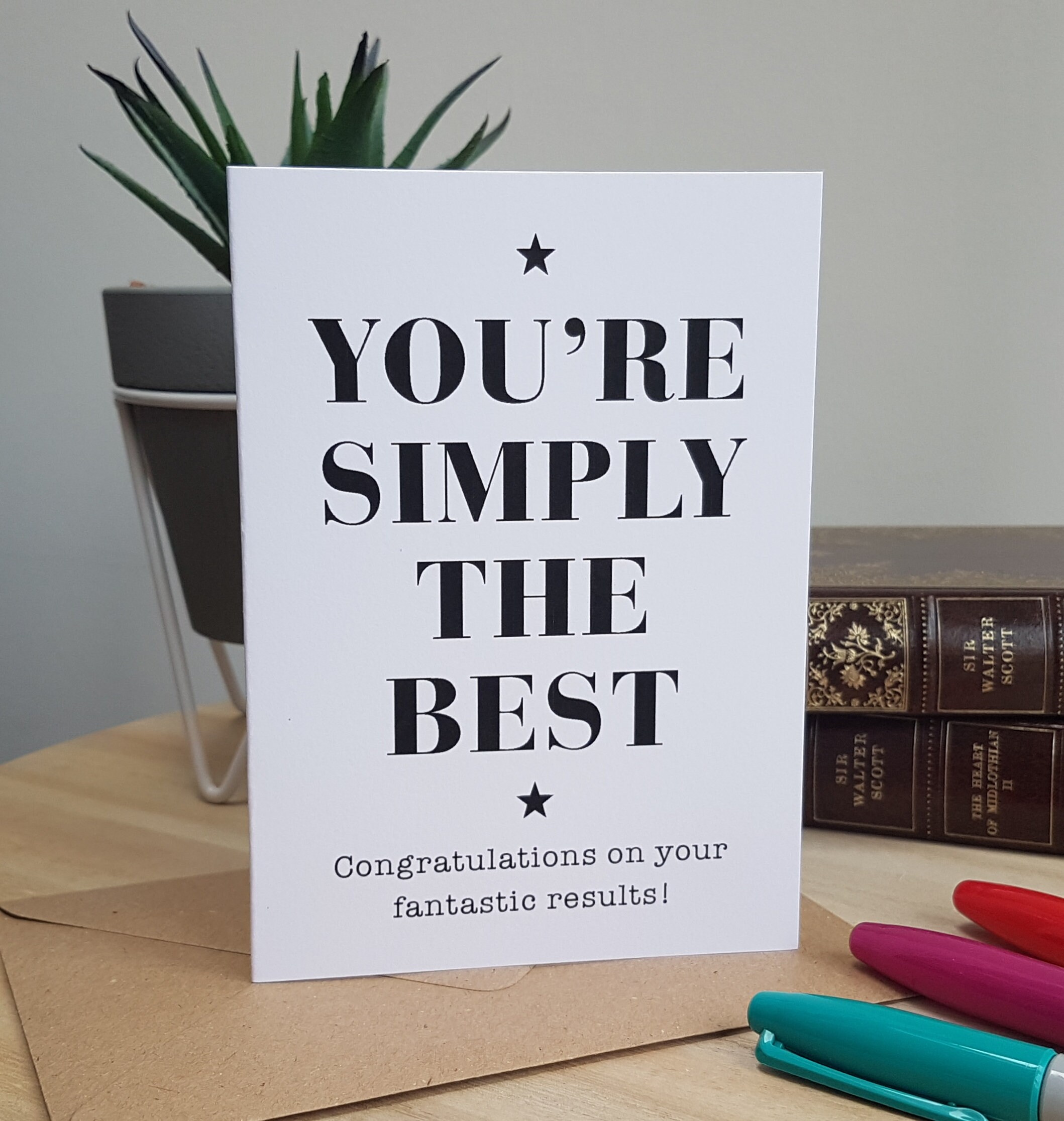 You're Simply the Best Congratulations on Your Fantastic Results Card ...