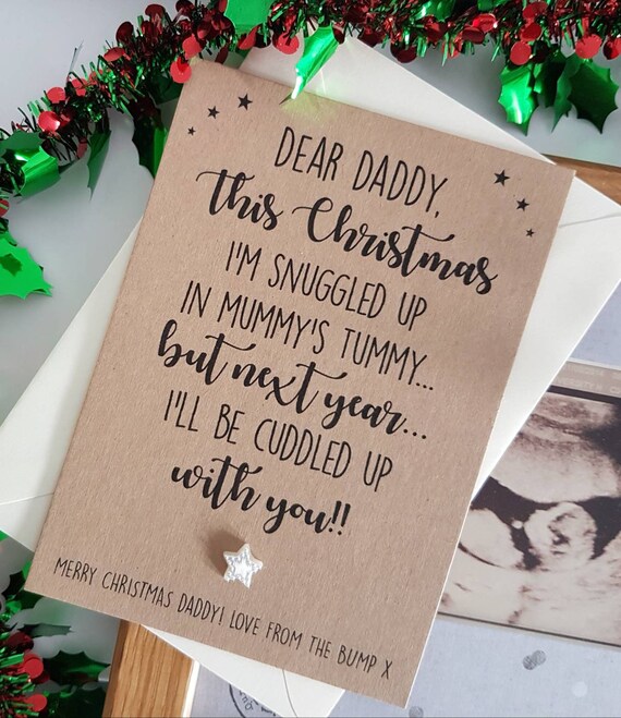 merry christmas daddy from bump