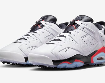 Air Jordan 6 Retro Low Golf ‘white Infrared’ Unisex Sneakers, Sneakers For Men And Women, New Sneakers, Gift Father's Day