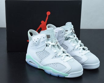 Air Jordan 6 White/pure Platinum-mint Foam Unisex Sneakers, Sneakers For Men And Women, New Sneakers, Gift Father's Day