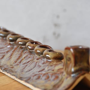 Chanuka Menora / Świecznik Chanuka / Ceramiczna Menora / Żydowski Prezent Ślubny z Izraela / Żydowska Menora
